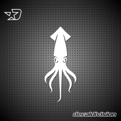 Squid Silhouette Sticker
